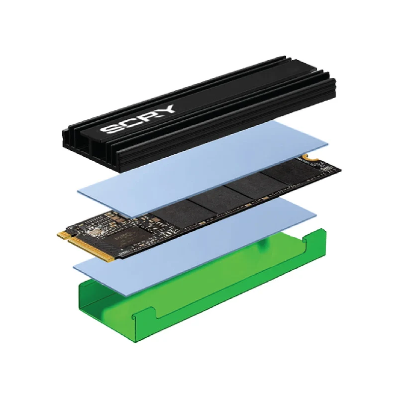 SCRY Nitro Flash Heatsink Game Drive 2TB NVMe Gen4 M.2 SSD for PS5/ PC