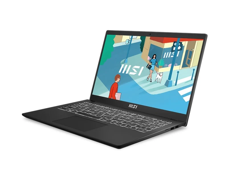 MSI Modern 15 B13M-1025PH Laptop (Classic Black) | 15.6" FHD (1920x1080) IPS | i7-1355U | 16GB RAM | 512GB SSD | Iris Xe Graphics | Windows 11 Home + MS Office Home & Student 2021 + MSI Sleeve Bag GP