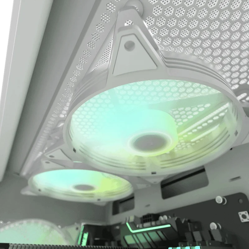 Darkflash C6MS Aurora Spectrum RGB 3-in-1 Cooling Fan (White)