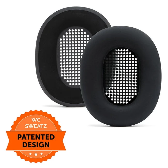Wicked Cushions Sony WH-1000XM5 Earpad Sweat Covers - WC SweatZ (Black, Geo Grey, 90s Black, Silver)
