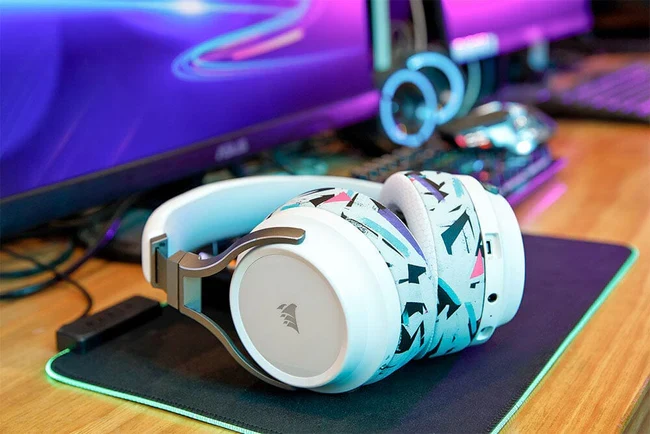 Wicked Cushions Corsair Virtuoso Earpads - WC FreeZe Cooling Gel (90s White, 90s Black, Black, Black Camo, Geo Grey)