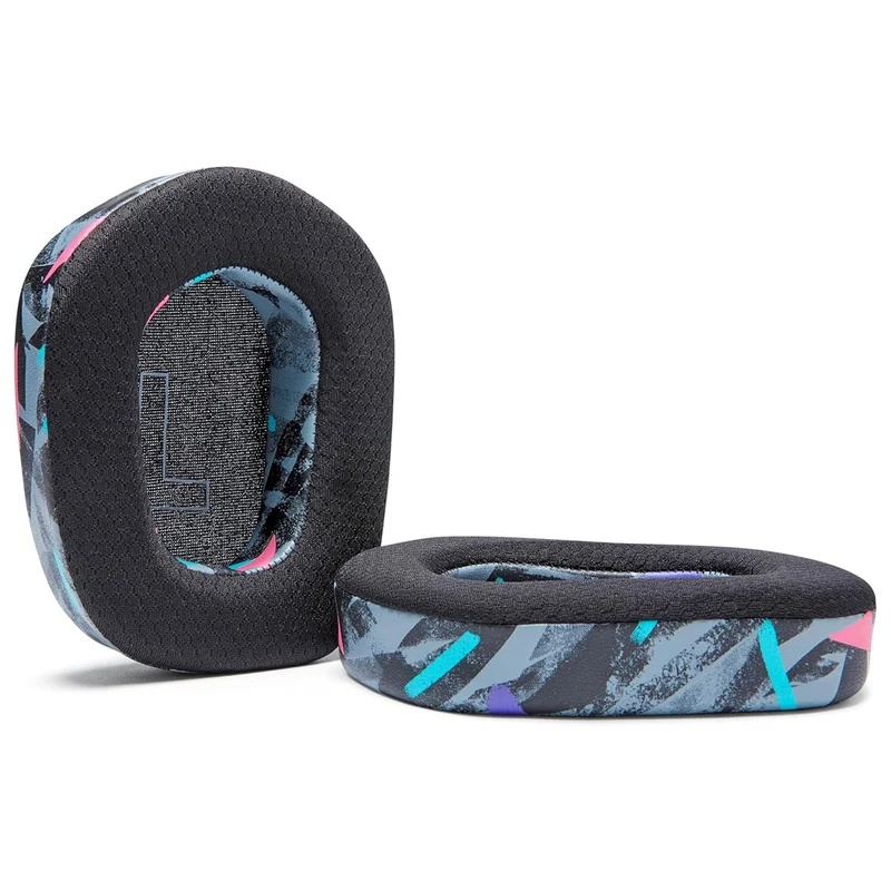 Wicked Cushions Logitech G733 Earpads - WC FreeZe Cooling Gel (Black, Grey, 90s Black)