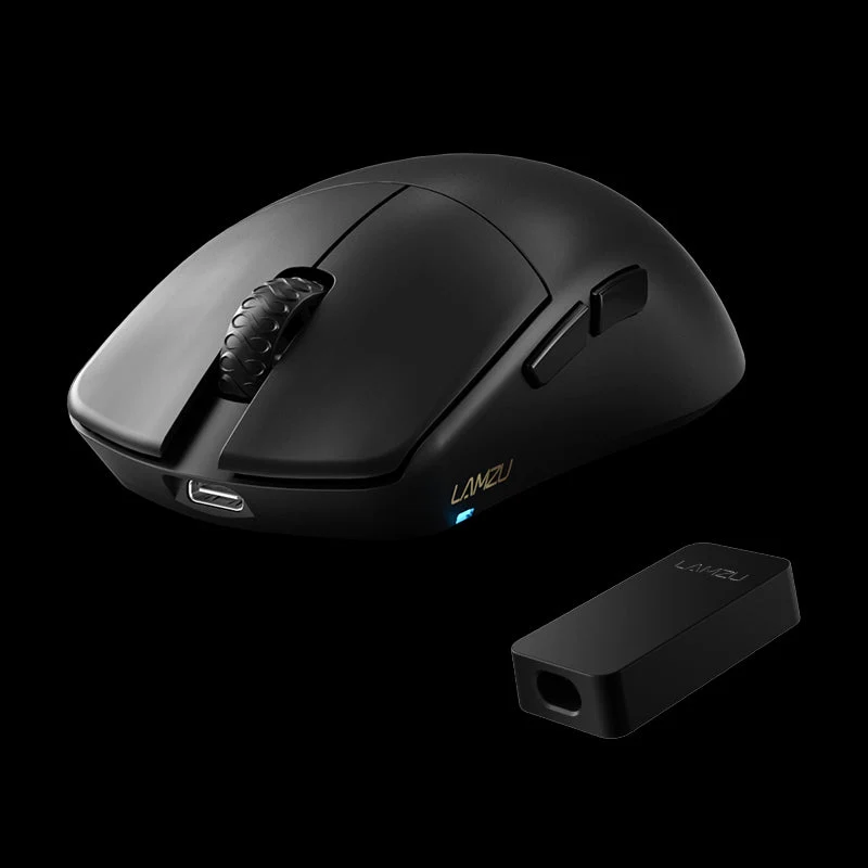 Lamzu Maya 4K Superlight Wireless Gaming Mouse (Charcoal Black, Cloud Grey)