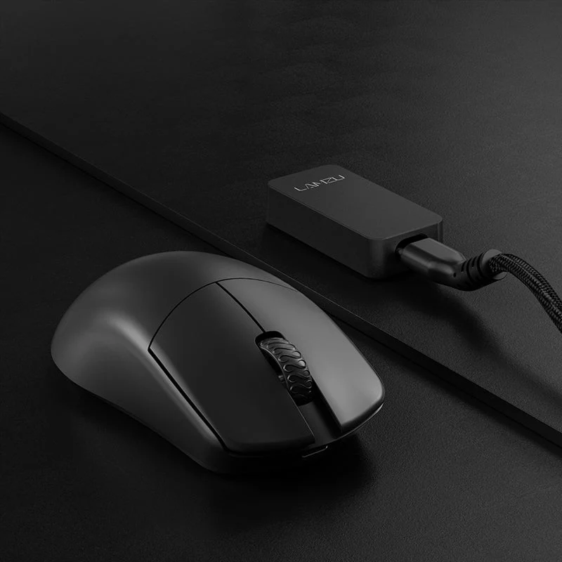 Lamzu Maya 4K Superlight Wireless Gaming Mouse (Charcoal Black, Cloud Grey)
