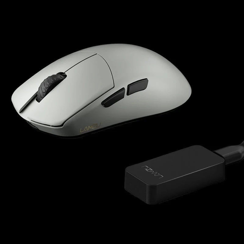 Lamzu Maya 4K Superlight Wireless Gaming Mouse (Charcoal Black, Cloud Grey)