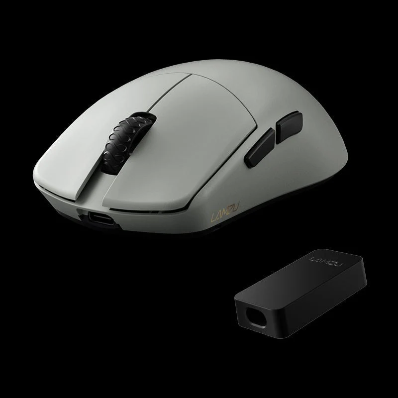 Lamzu Maya 4K Superlight Wireless Gaming Mouse (Charcoal Black, Cloud Grey)