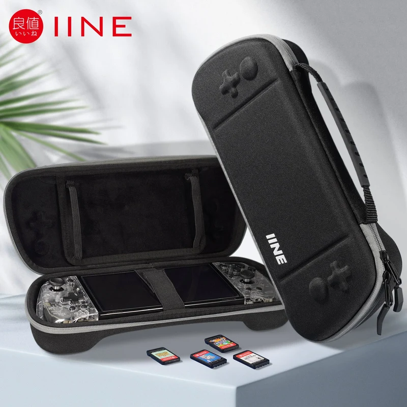 IINE Elite Plus Joy-Pad Bag for N-Switch / N-Switch OLED (Black) (L770)
