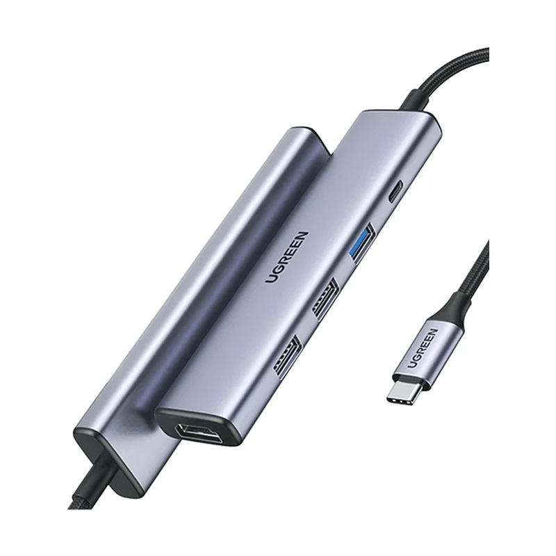 UGreen 5-in-1 Multifunction Adapter USB-C to HDMI + 1xUSB 3.0 A + 2xUSB 2.0 A + PD Power Converter (CM478/15495)