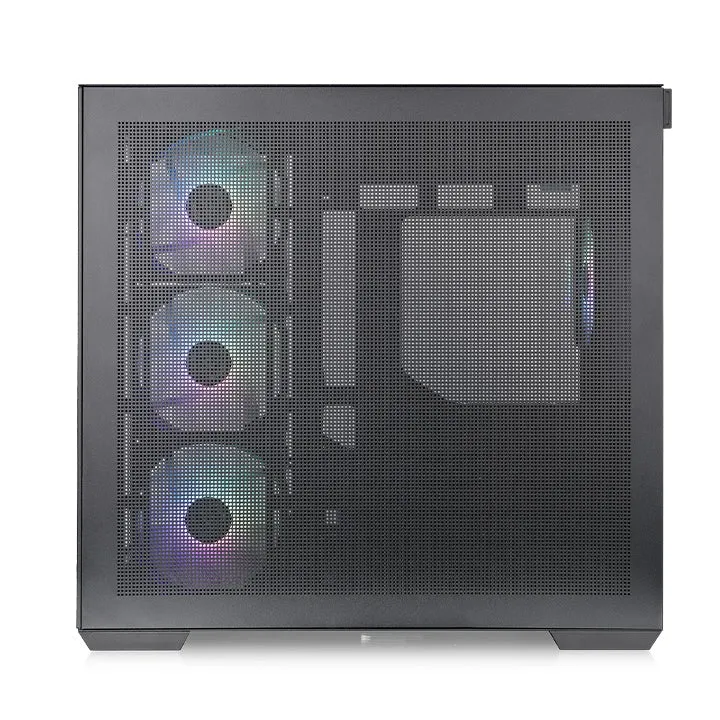 Thermaltake View 380 TG ARGB Mid Tower Gaming Case (Black, Snow)