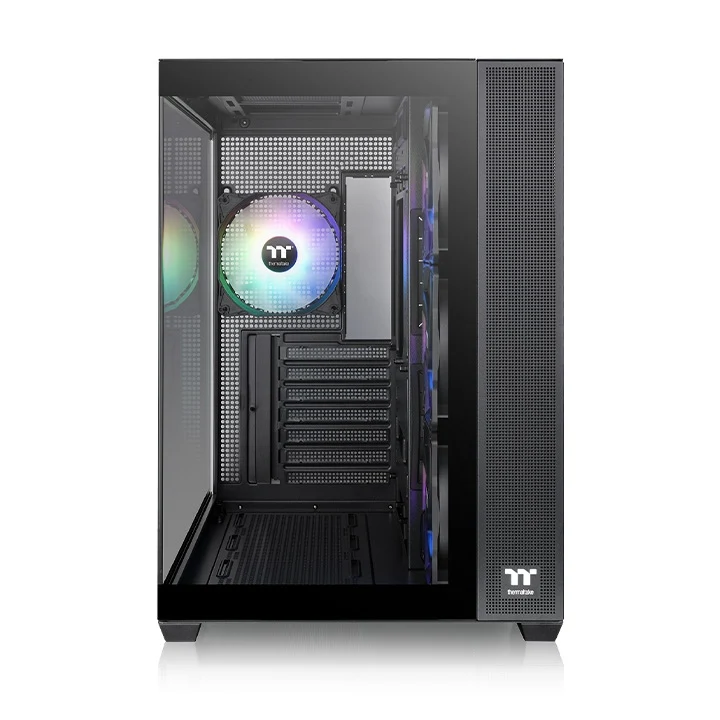 Thermaltake View 380 TG ARGB Mid Tower Gaming Case (Black, Snow)
