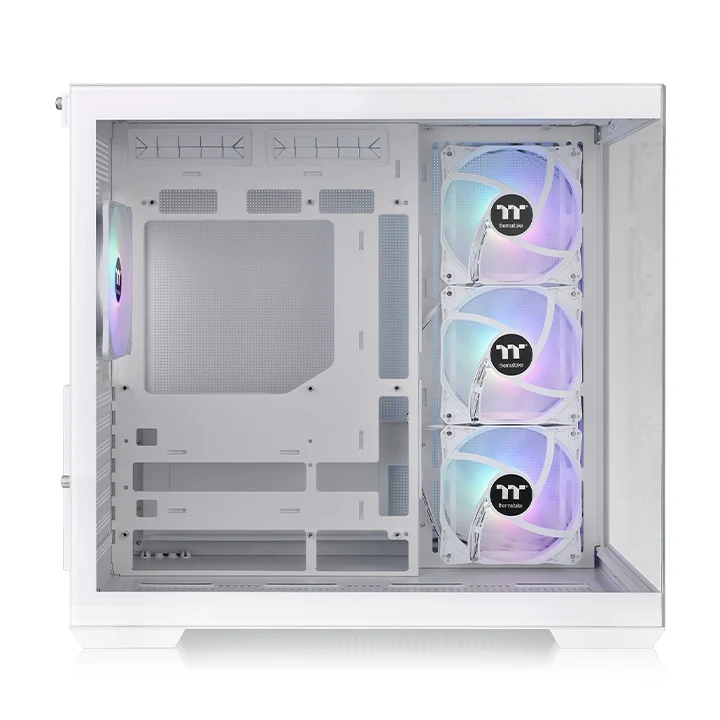 Thermaltake View 380 TG ARGB Mid Tower Gaming Case (Black, Snow)