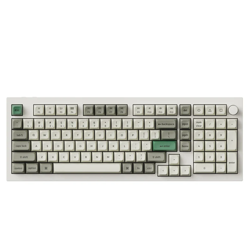 Keychron Q5 Max QMK/Via Fully Assembled With Knob RGB Backlit Hot-Swappable 96% Wireless Custom Mechanical Keyboard - Shell White (Red Switch, Banana Switch)