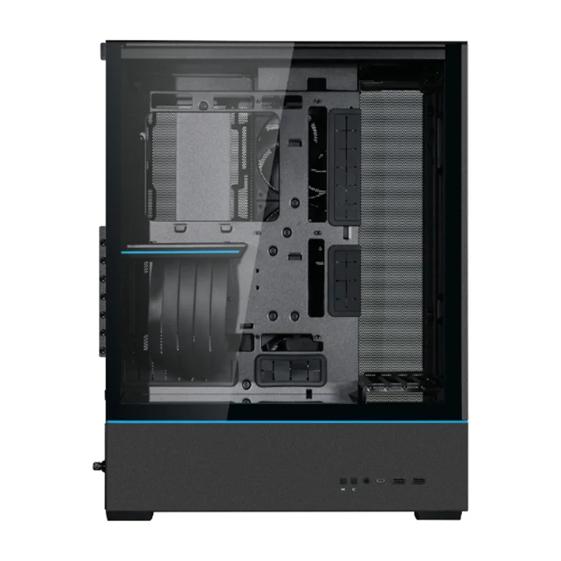 Lian Li SUP01 4.0mm Tempered Glass Small Tower Case (Black, White)