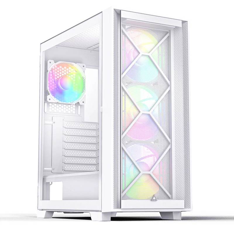 Montech Air 1000 Premium Mesh TG ATX Case (Black, White)