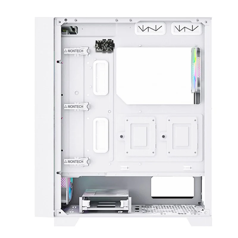 Montech Air 1000 Premium Mesh TG ATX Case (Black, White)