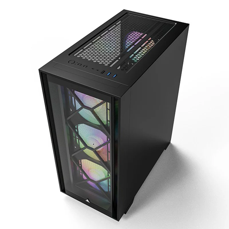 Montech Air 1000 Premium Mesh TG ATX Case (Black, White)