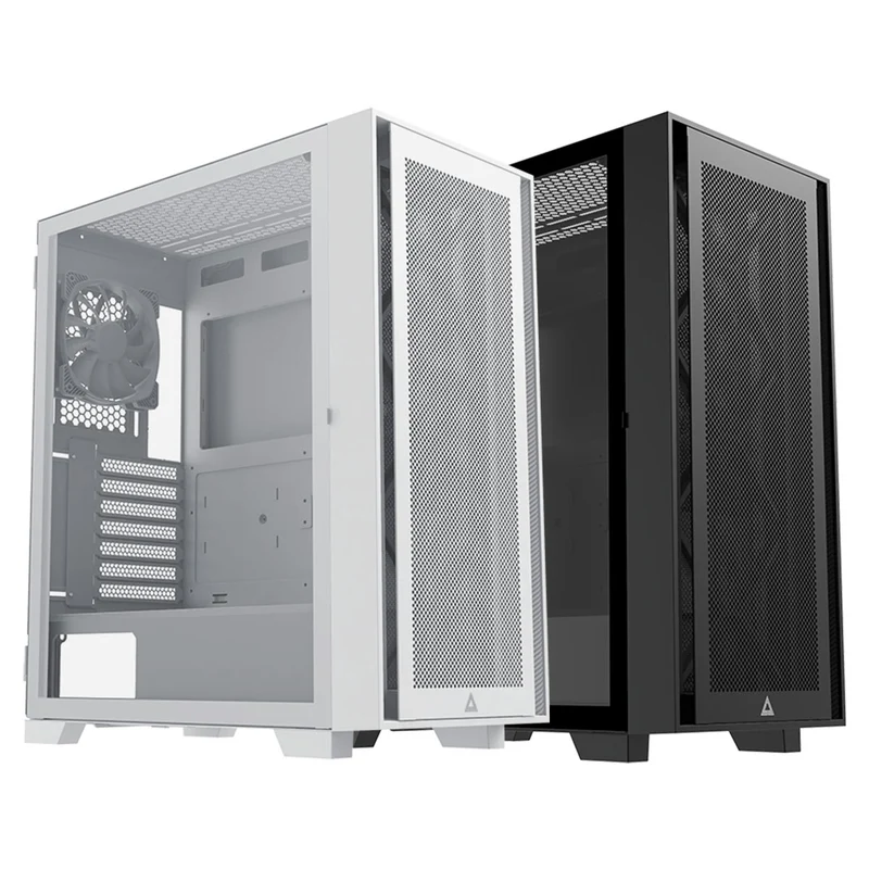 Montech Air 1000 Lite Mesh ATX Case (Black, White)