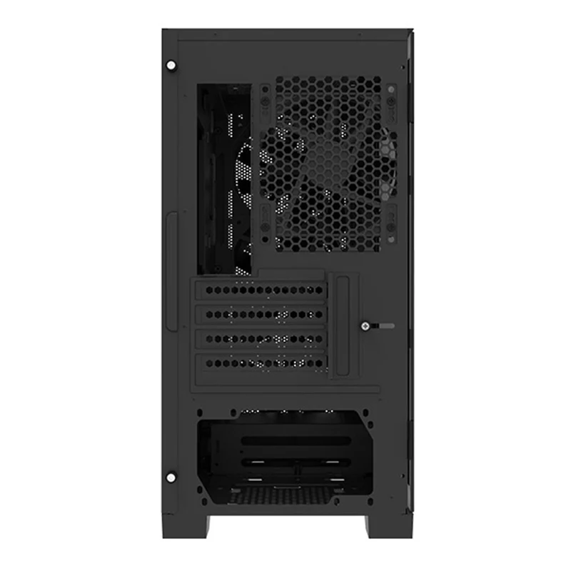 Montech Air 100 ARGB Mesh Micro-ATX Case (Black, White)