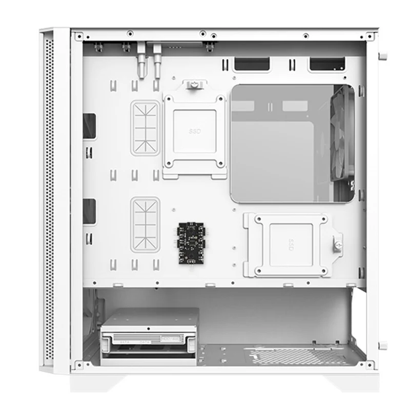 Montech Air 100 ARGB Mesh Micro-ATX Case (Black, White)