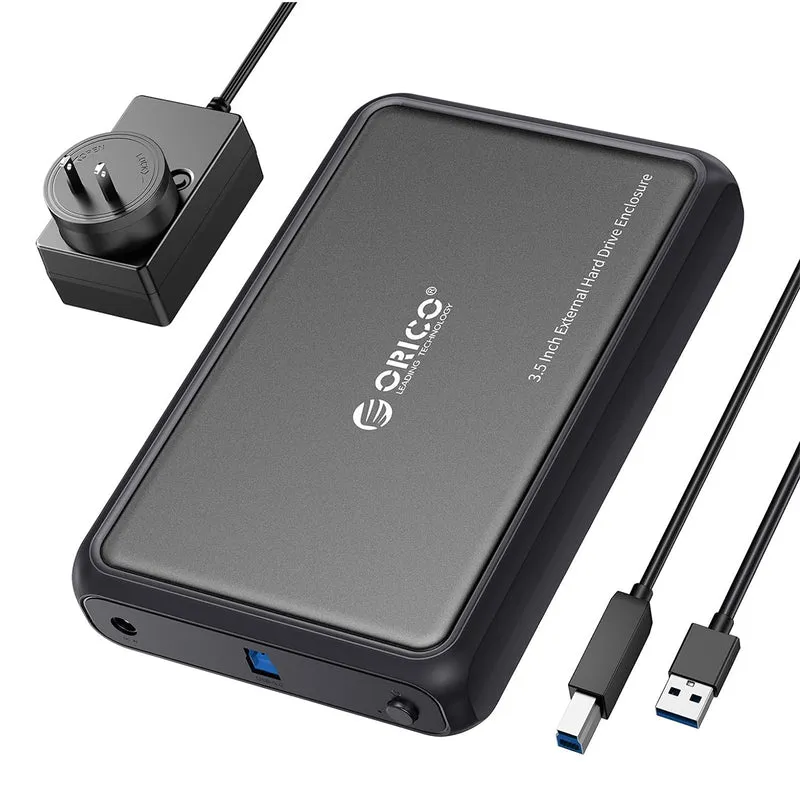 Orico Hard Drive HDD Enclosure USB-B to USB-A 5Gbps (DDL35-U3) (Black)