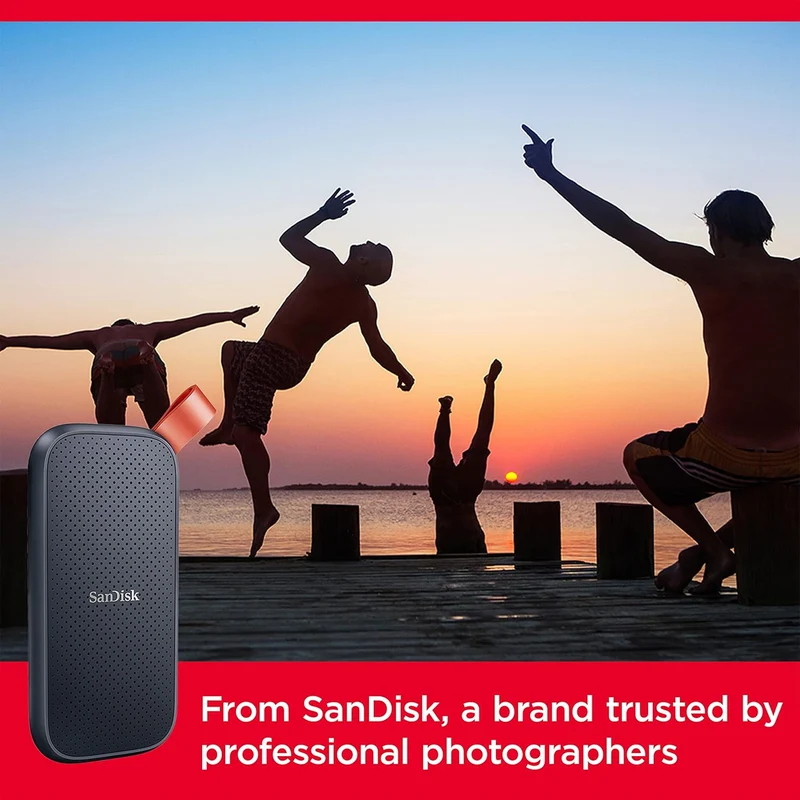 Sandisk 2TB USB 3.2 Gen 2 Type-C up to 800MB/s Portable SSD (Black)