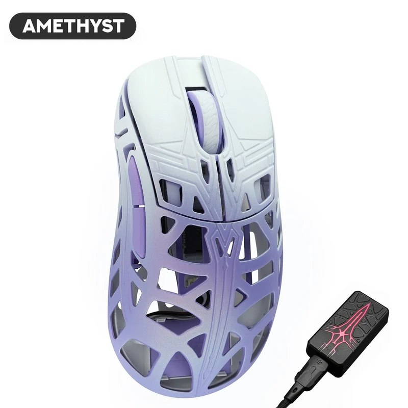 WLMouse Sword X Magnesium Gaming Mouse (White, Purple, Pink, Silver, Black, Red, Amethyst, Ruby, Emerald, Sapphire, Onyx, Topaz)