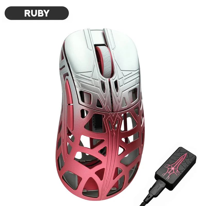 WLMouse Sword X Magnesium Gaming Mouse (White, Purple, Pink, Silver, Black, Red, Amethyst, Ruby, Emerald, Sapphire, Onyx, Topaz)