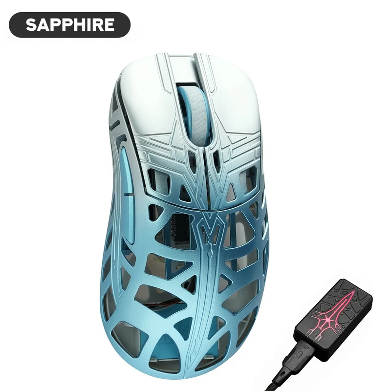 WLMouse Sword X Magnesium Gaming Mouse (White, Purple, Pink, Silver, Black, Red, Amethyst, Ruby, Emerald, Sapphire, Onyx, Topaz)