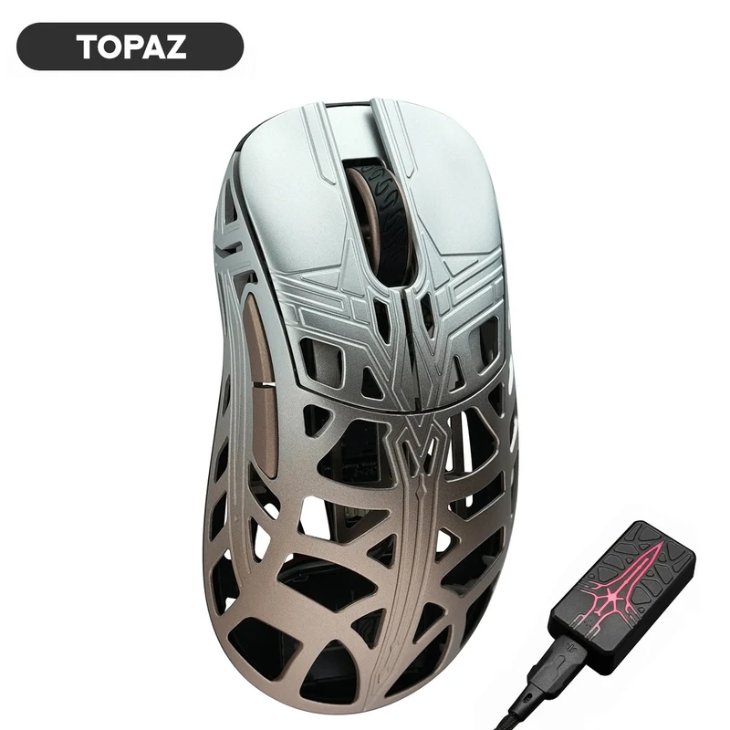 WLMouse Sword X Magnesium Gaming Mouse (White, Purple, Pink, Silver, Black, Red, Amethyst, Ruby, Emerald, Sapphire, Onyx, Topaz)