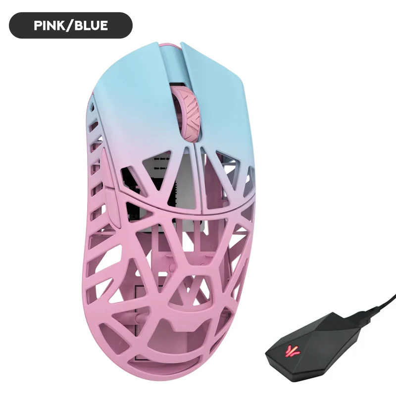 WLMouse Beast X Max 8K Magnesium Gaming Mouse (White/Blue, Pink/Blue, White/Yellow. White/Red, Black/Green, Black, Purple, Fashion Grey, Black & Red, Neon Rose, Soft Lilac, Milky White, Deep Cocoa, Infinity Blue, Fire Orange)