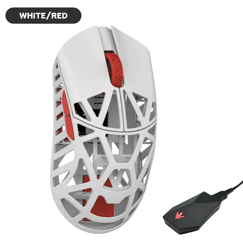 WLMouse Beast X Max 8K Magnesium Gaming Mouse (White/Blue, Pink/Blue, White/Yellow. White/Red, Black/Green, Black, Purple, Fashion Grey, Black & Red, Neon Rose, Soft Lilac, Milky White, Deep Cocoa, Infinity Blue, Fire Orange)