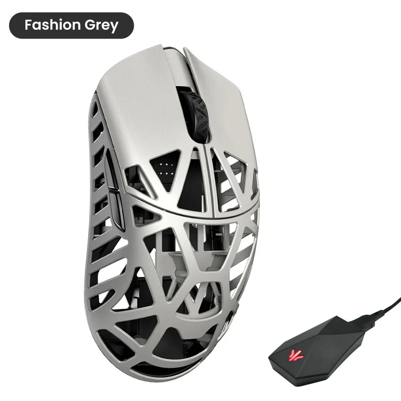 WLMouse Beast X Max 8K Magnesium Gaming Mouse (White/Blue, Pink/Blue, White/Yellow. White/Red, Black/Green, Black, Purple, Fashion Grey, Black & Red, Neon Rose, Soft Lilac, Milky White, Deep Cocoa, Infinity Blue, Fire Orange)