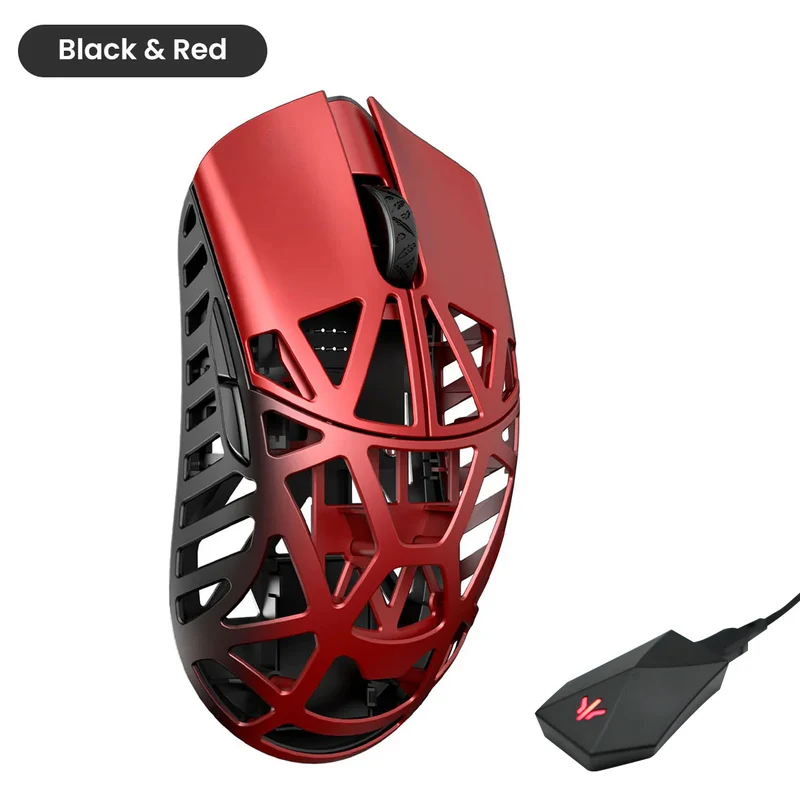 WLMouse Beast X Max 8K Magnesium Gaming Mouse (White/Blue, Pink/Blue, White/Yellow. White/Red, Black/Green, Black, Purple, Fashion Grey, Black & Red, Neon Rose, Soft Lilac, Milky White, Deep Cocoa, Infinity Blue, Fire Orange)