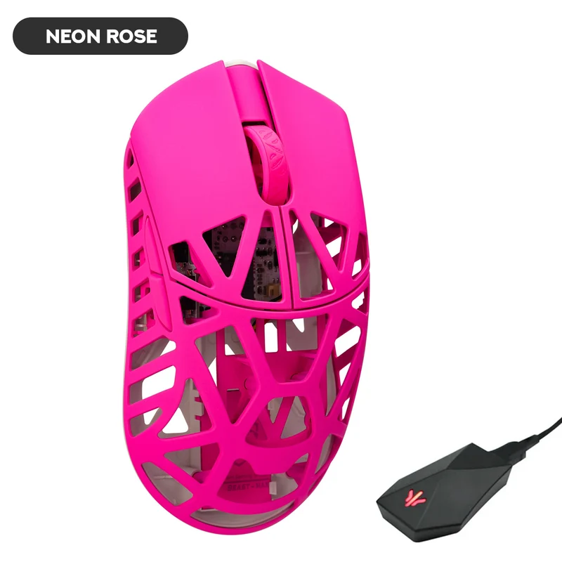 WLMouse Beast X Max 8K Magnesium Gaming Mouse (White/Blue, Pink/Blue, White/Yellow. White/Red, Black/Green, Black, Purple, Fashion Grey, Black & Red, Neon Rose, Soft Lilac, Milky White, Deep Cocoa, Infinity Blue, Fire Orange)