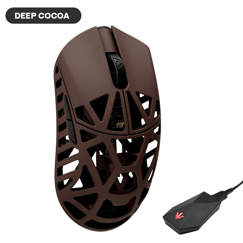 WLMouse Beast X Max 8K Magnesium Gaming Mouse (White/Blue, Pink/Blue, White/Yellow. White/Red, Black/Green, Black, Purple, Fashion Grey, Black & Red, Neon Rose, Soft Lilac, Milky White, Deep Cocoa, Infinity Blue, Fire Orange)