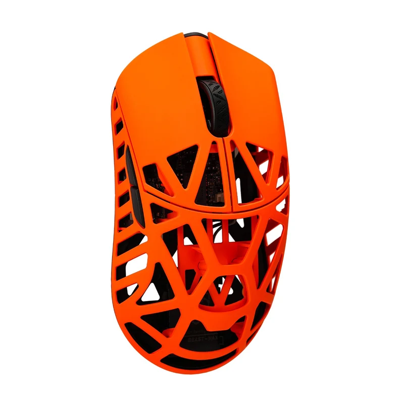 WLMouse Beast X Max 8K Magnesium Gaming Mouse (White/Blue, Pink/Blue, White/Yellow. White/Red, Black/Green, Black, Purple, Fashion Grey, Black & Red, Neon Rose, Soft Lilac, Milky White, Deep Cocoa, Infinity Blue, Fire Orange)