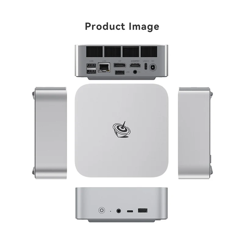 Beelink SER8 AMD Ryzen 7 8845HS Processor (32GB RAM+1TB SSD) (64GB RAM+2TB SSD) Windows 11 Pro Mini PC (Frost Silver, Space Grey)