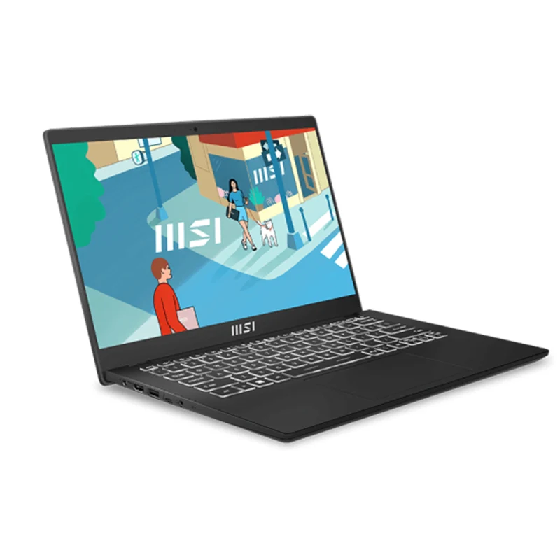 MSI Modern 14 C13M-1260PH Laptop (Classic Black) | 14" FHD (1920x1080) IPS | i5-1335U | 16GB RAM | 512GB SSD | Iris Xe Graphics | Windows 11 Home + MS Office Home & Student 2021 + MSI Sleeve Bag GP