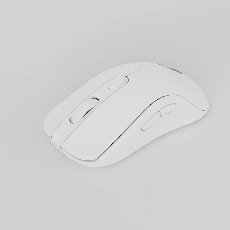 Akko AG ONE NearLink Upgraded 8K Hz + 4K Hz Polling Rate 8 Adjustable DPI Levels Ergonomic Wireless Mouse (Black, White)