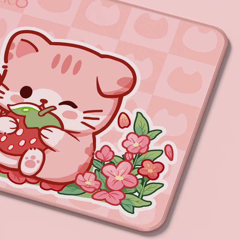 Akko Cat Theme Mouse Pad (360x280mm) (Pink Angie, Grey Mimo, Orange Kate)