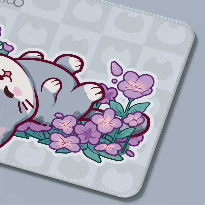 Akko Cat Theme Mouse Pad (360x280mm) (Pink Angie, Grey Mimo, Orange Kate)