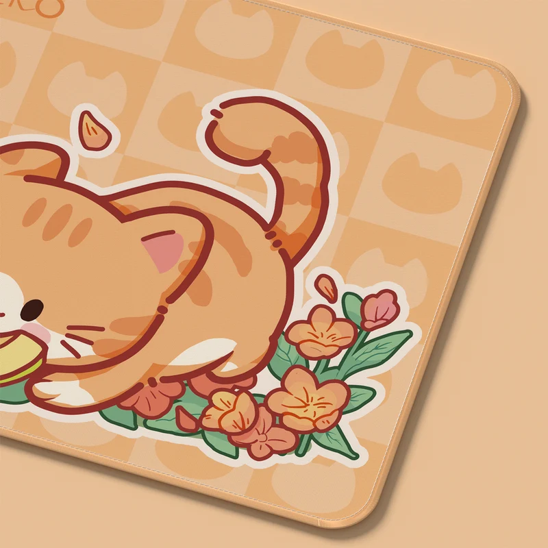 Akko Cat Theme Mouse Pad (360x280mm) (Pink Angie, Grey Mimo, Orange Kate)