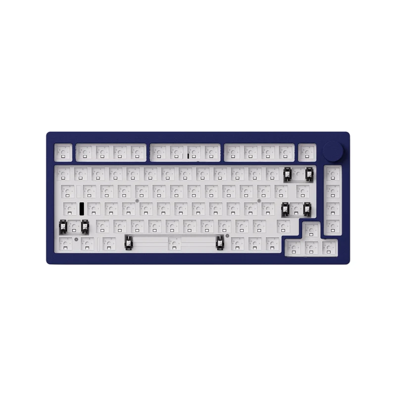 Monsgeek M1 V3 QMK Barebone DIY Kit Aluminum Case RGB Hot-Swappable Mechanical Keyboard (Dark Night, Pastel Pink, Horizon Blue, Moonlight White)