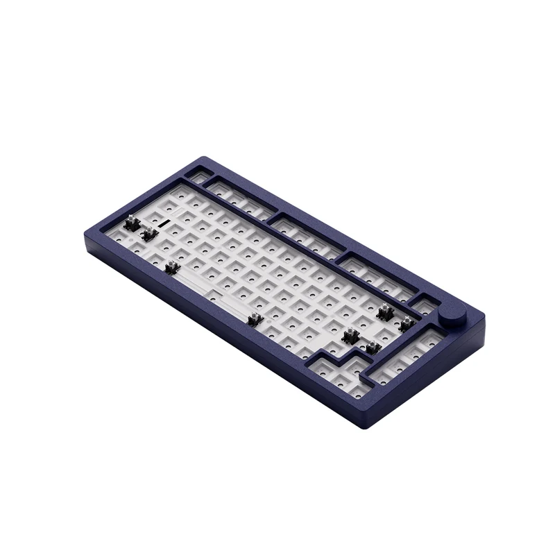 Monsgeek M1 V3 QMK Barebone DIY Kit Aluminum Case RGB Hot-Swappable Mechanical Keyboard (Dark Night, Pastel Pink, Horizon Blue, Moonlight White)