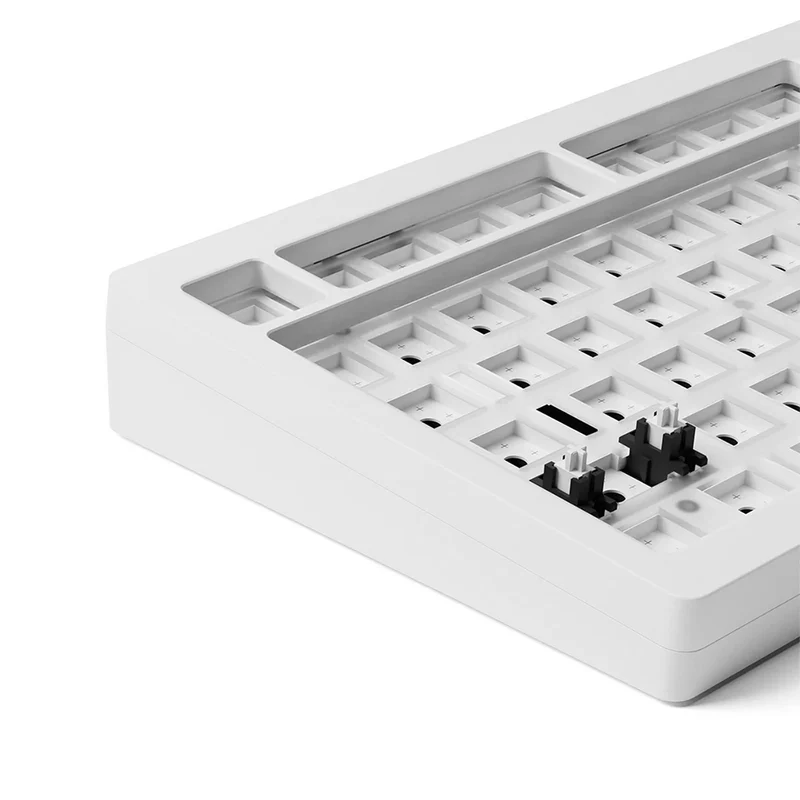 Monsgeek M1 V3 QMK Barebone DIY Kit Aluminum Case RGB Hot-Swappable Mechanical Keyboard (Dark Night, Pastel Pink, Horizon Blue, Moonlight White)