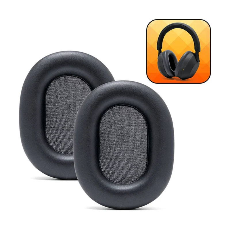 Wicked Cushions Upgraded Sony WH-1000XM5 Replacement Ear Pads (Black, 90s Black, Geo Grey, Silver, Blue, Black Camo)
