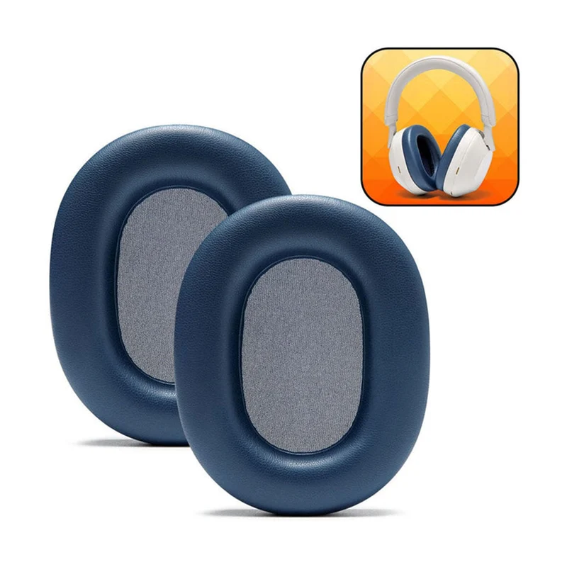 Wicked Cushions Upgraded Sony WH-1000XM5 Replacement Ear Pads (Black, 90s Black, Geo Grey, Silver, Blue, Black Camo)
