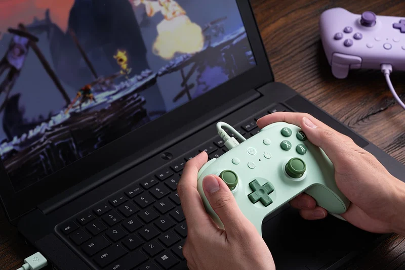 8Bitdo Ultimate 2C Wired Controller for Windows/ Android/ Raspberry Pi (82CD) (Green Edition, Peach Edition, Purple Edition, Mint Edition)