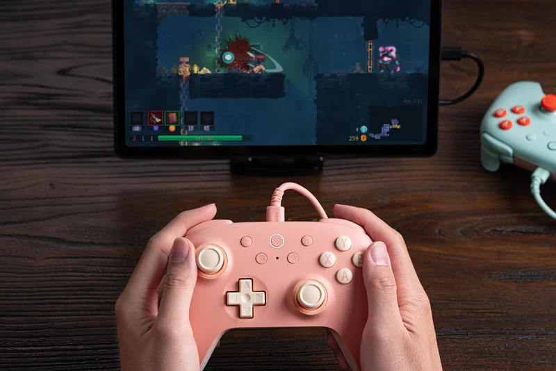 8Bitdo Ultimate 2C Wired Controller for Windows/ Android/ Raspberry Pi (82CD) (Green Edition, Peach Edition, Purple Edition, Mint Edition)