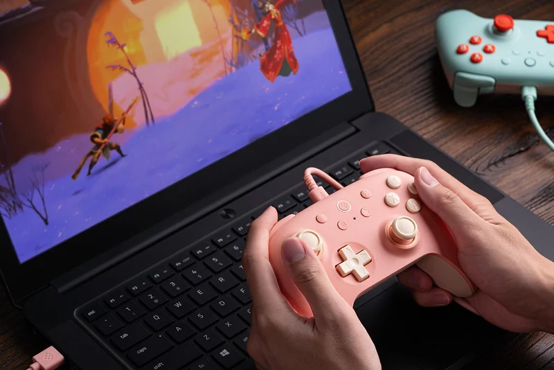 8Bitdo Ultimate 2C Wired Controller for Windows/ Android/ Raspberry Pi (82CD) (Green Edition, Peach Edition, Purple Edition, Mint Edition)